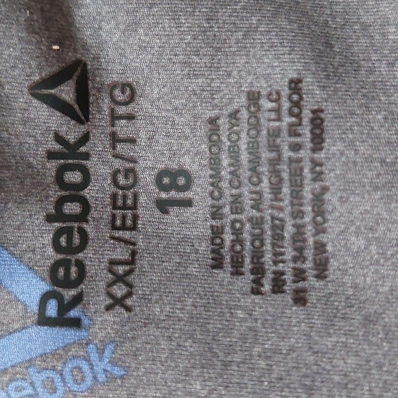 REEBOK girls printed Capri leggings NWOT - Picture 3 of 5